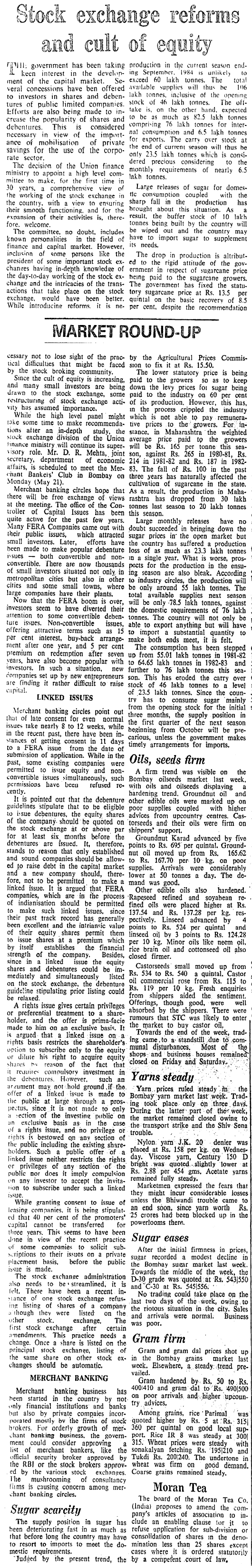img for Stock exchange reforms...